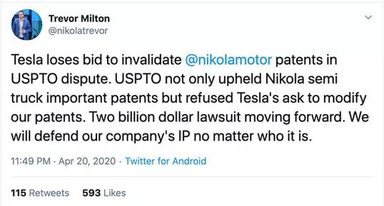 特斯拉知识产权侵权,知识产权海外维权案例