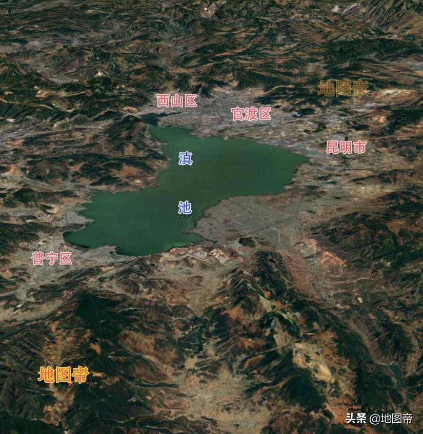 抚仙湖蓄水量是滇池的几倍,中国最深的淡水湖滇池