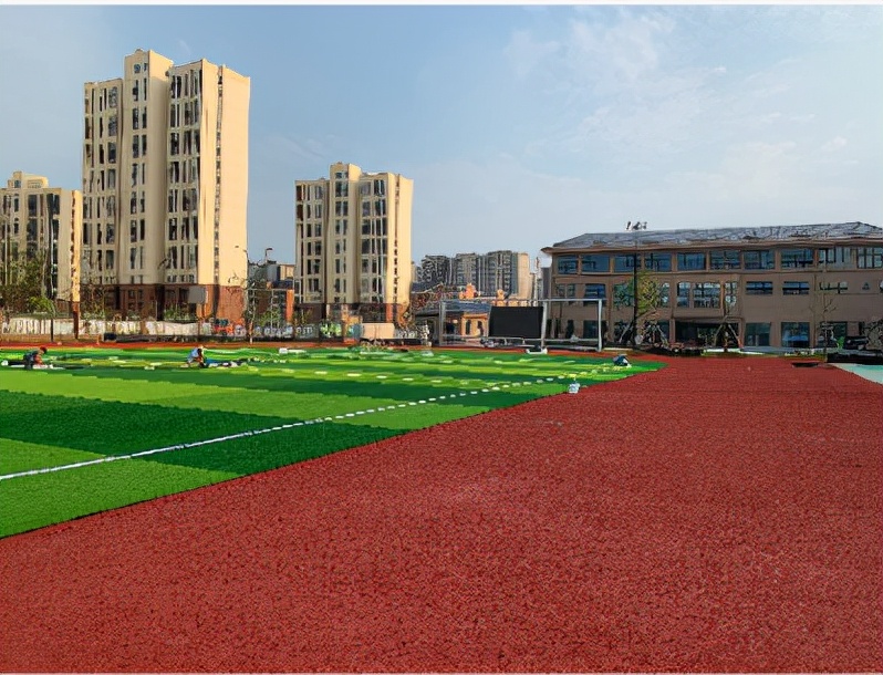 学校操场足球场,学校操场塑胶跑道篮球场施工流程