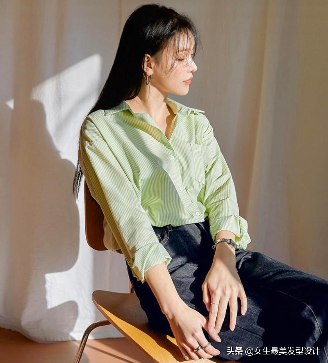 禁欲系夏季衬衫搭配,傲娇的四月春夏衬衣搭配