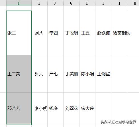 excel按照回车拆分单元格,excel表格行列转置