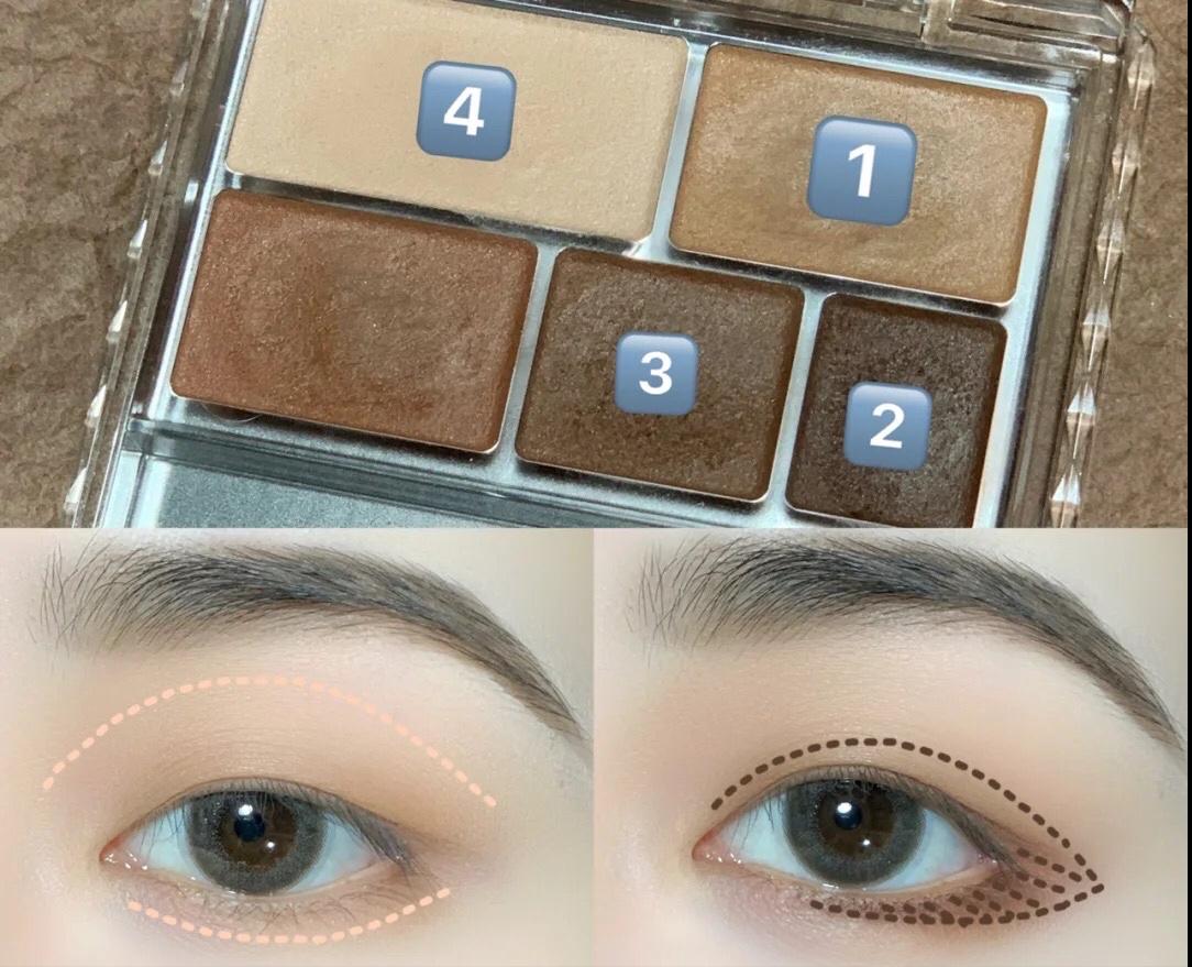 单眼皮肿眼泡眼妆高级感,金高银眼妆肿眼泡