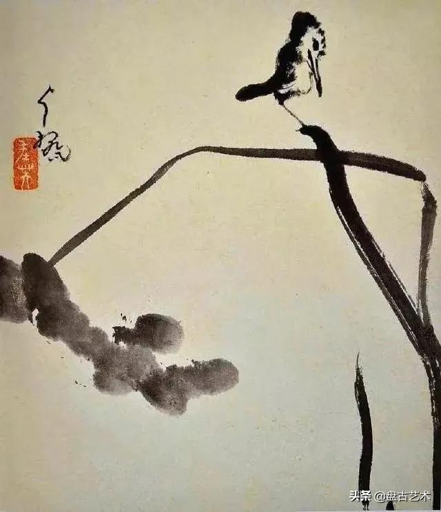 画出艺术家人生大寂寞的国画艺术作品——盘古油画艺术