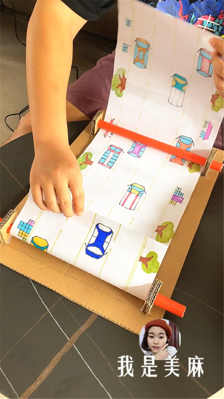 爸爸用卡车装玩具,爸爸给儿子做赛车玩具