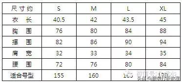 服装设计尺码表,服装放松量标准对照表