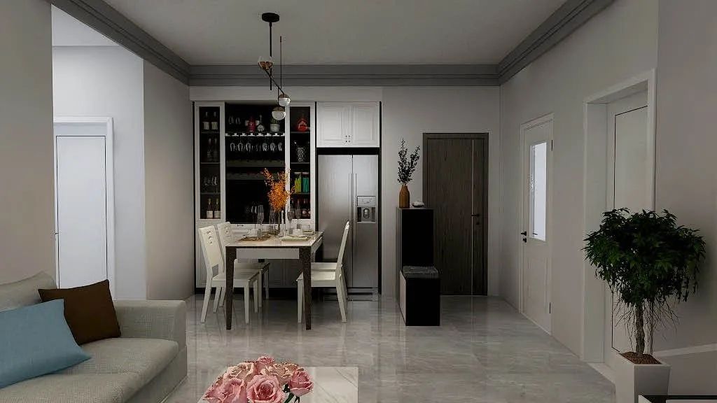 装修日记110平横厅,波尔多小镇一楼装修