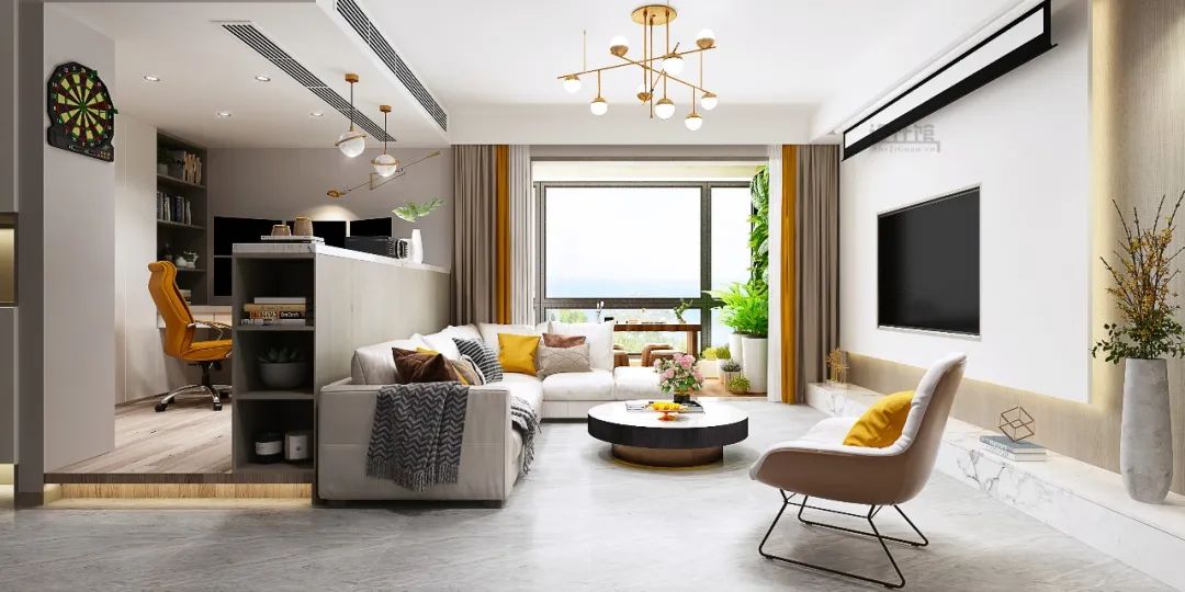 沙发不靠墙什么效果,沙发不靠墙的利与弊