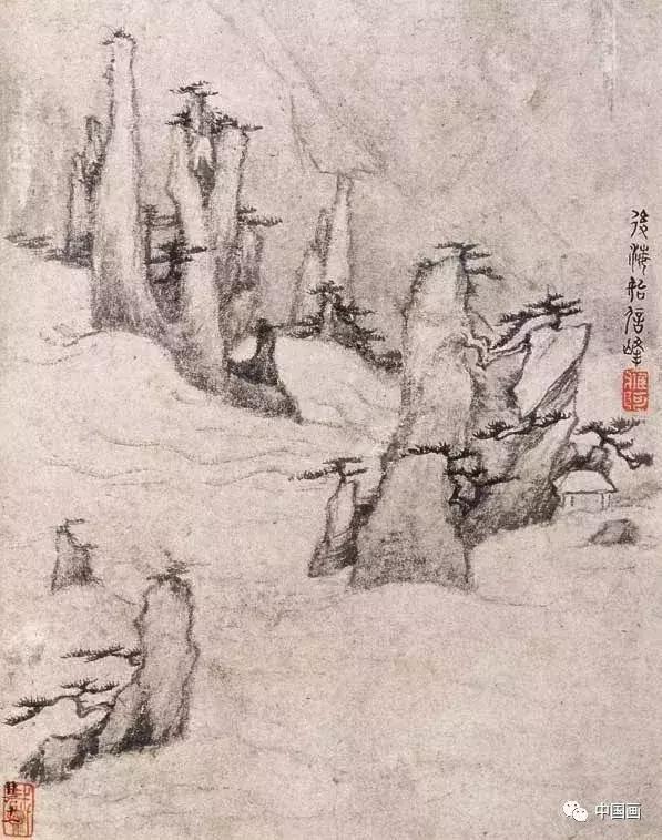 枯笔讲解,赏析枯笔