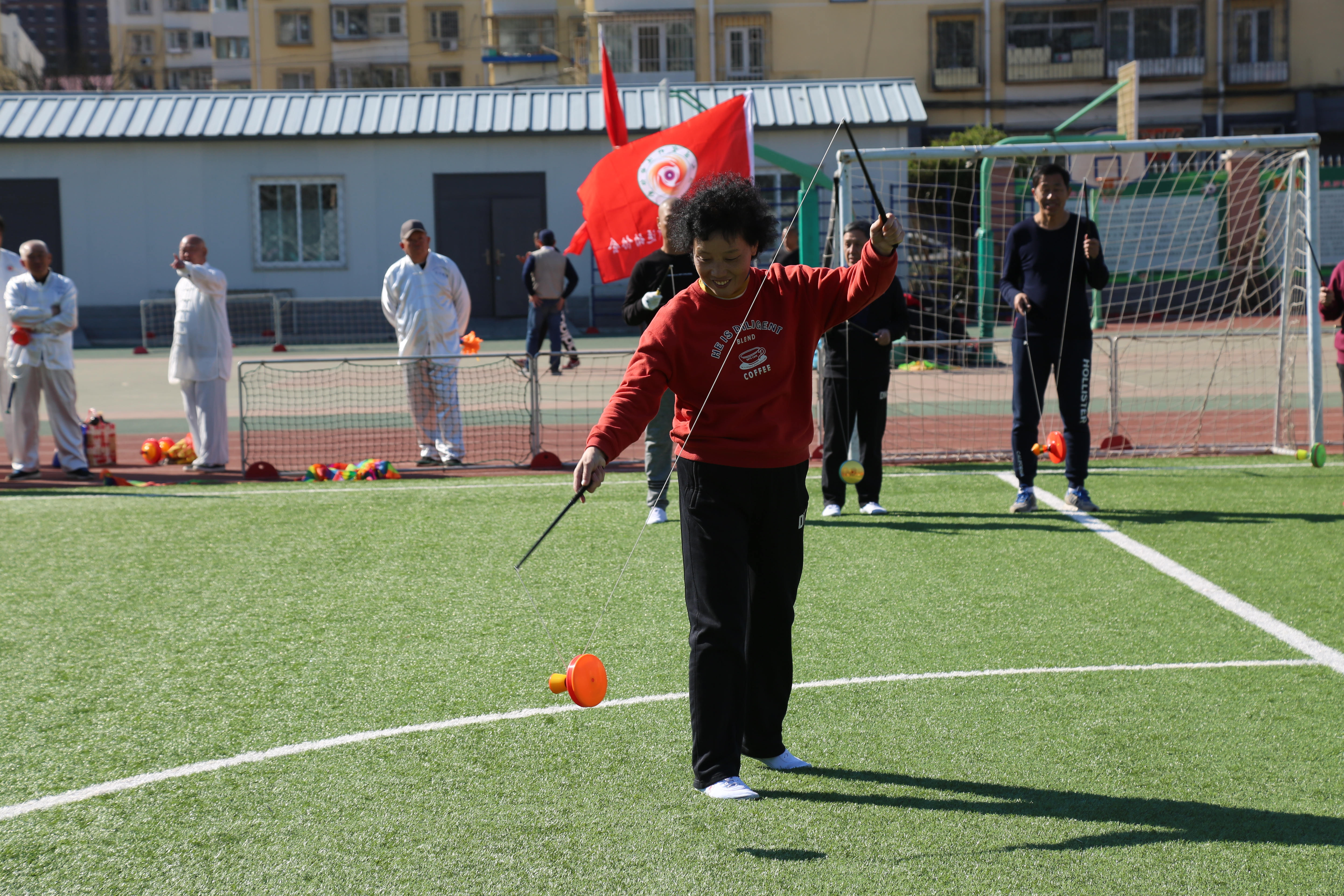 顺义区举办京津冀户外运动嘉年华顺义区空竹交流展示赛
