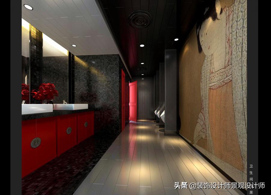 50平米禅意中医养生馆设计图,中医养生理疗会所设计