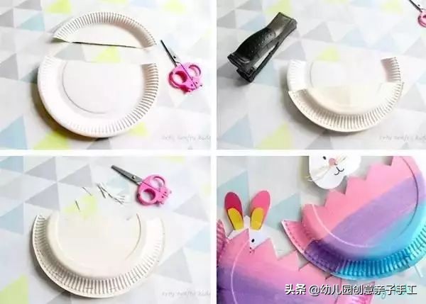 二十四节气纸盘手工制作春分,一次性纸盘手工制作大全视频