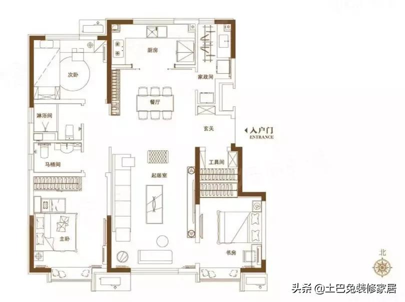 120平装修5万简约风,8万硬装现代简约风简单实用