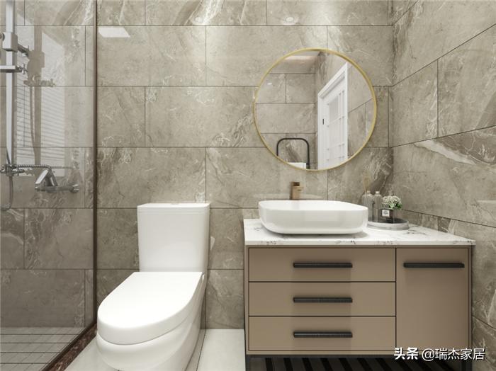 黑白对比层次分明，搭配木饰面格栅，给人一种简约纯净之美