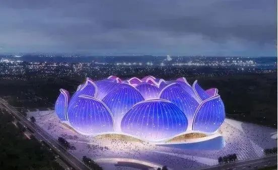广州恒大莲花足球场建造,广州恒大足球场的设计效果图