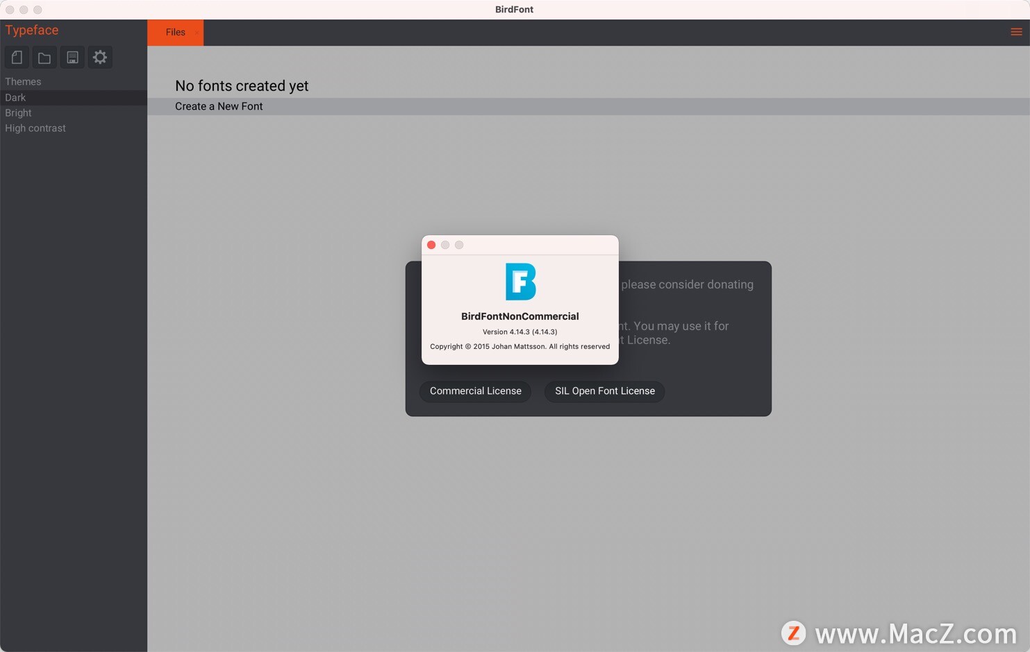 macttf字体编辑器,bird字体转换