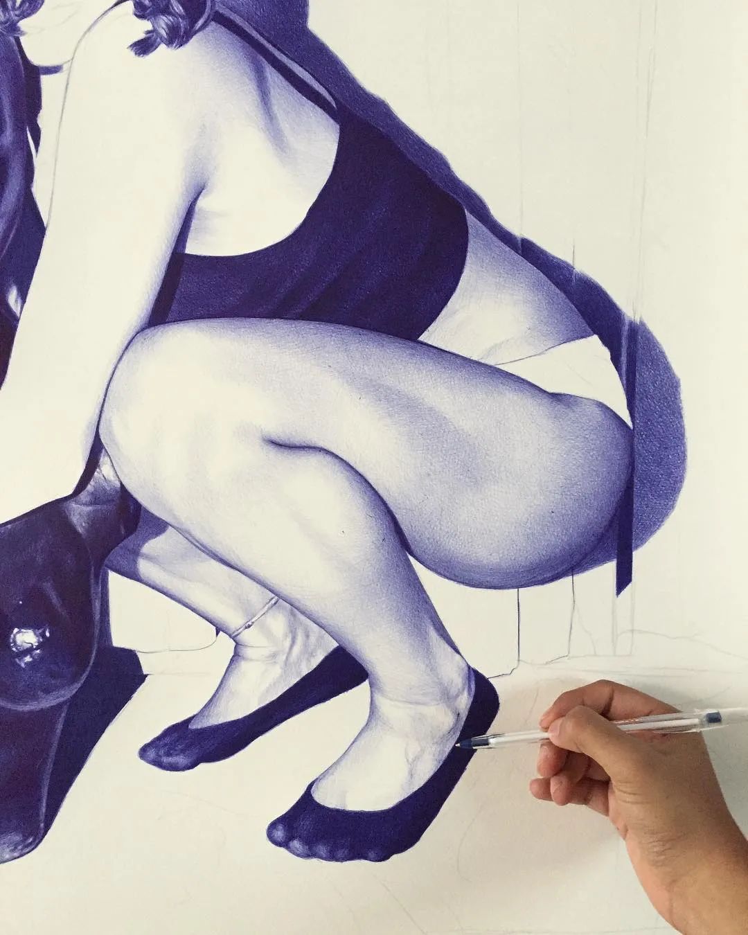 笔尖下的女人火辣性感身材,一天时间7000万*放播**量,网友围观