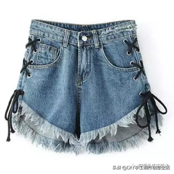 牛仔裤改造小点子,牛仔裤裤脚创意简单改造