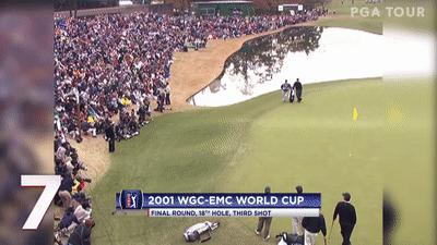 老虎伍兹生涯最佳一杆进洞,2017-2018赛季十佳球