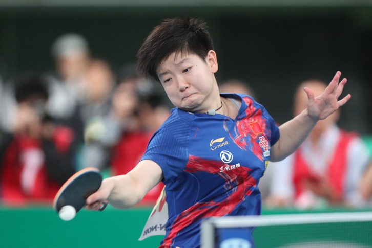 中国女乒3比0美国队,女乒8强陈梦赢了没