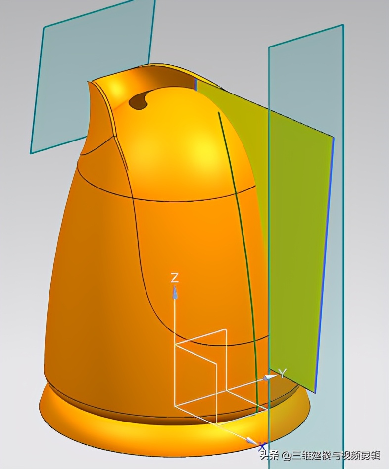 ug曲面之水龙头手把建模视频教程,ug12.0水壶要怎样画