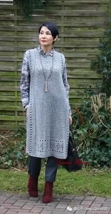 中老年人女冬季针织衫教程,针织中老年女装新款