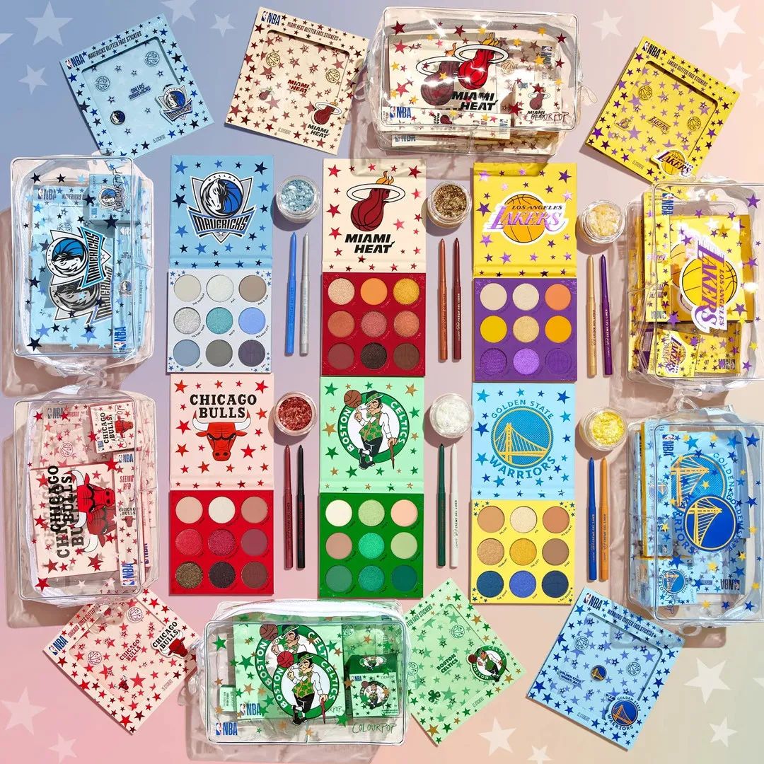 colourpop联名nba,colourpopnba联名眼影勇士