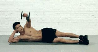 手臂胸背腹哑铃健身一周训练计划,哑铃健身胸大肌训练