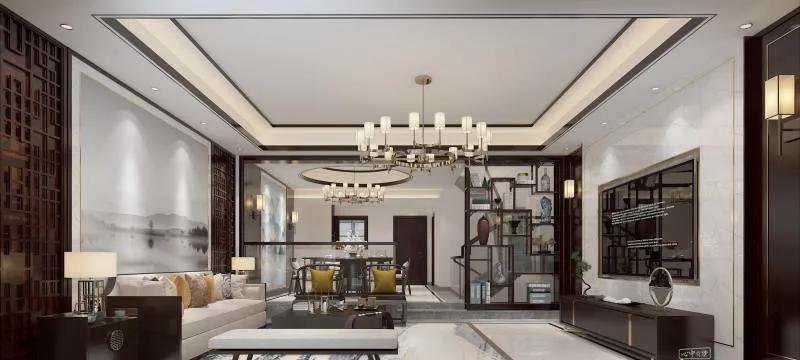 别墅案例赏析|301平方新中式风格