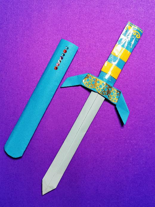 童心童趣小手工,六一简单宝剑手工