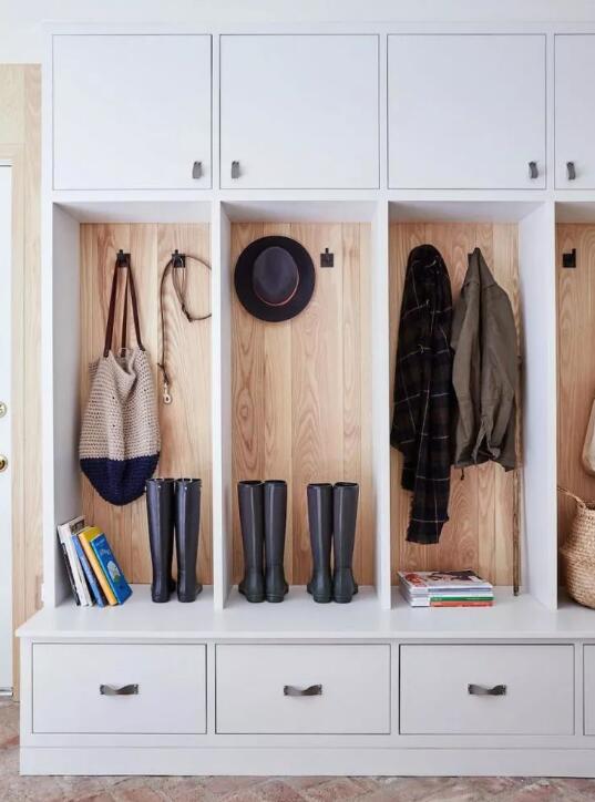 入户门厅造型设计,入户只能做一扇门的鞋柜怎么设计