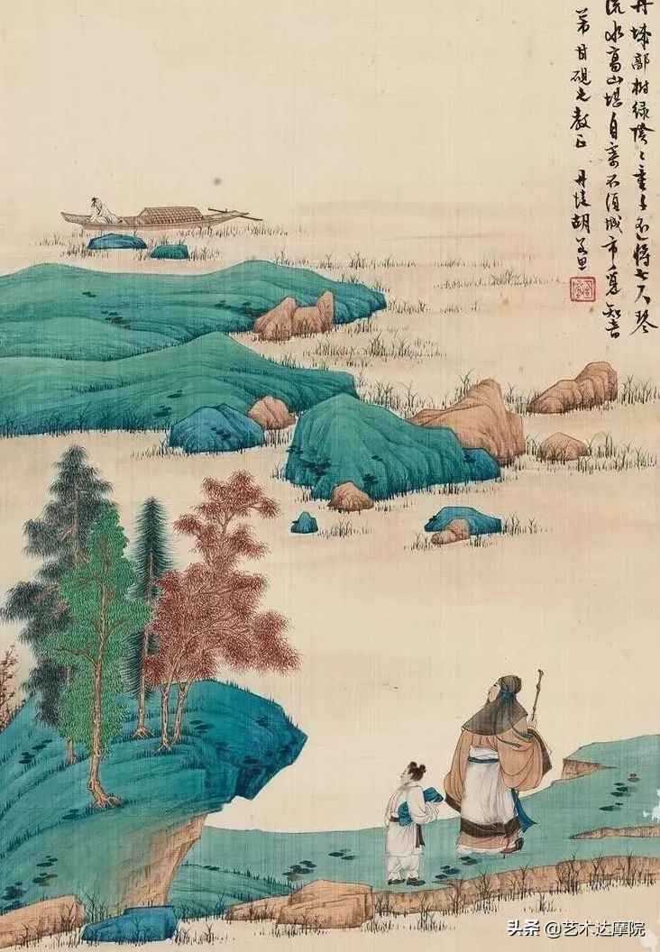 张大千徒弟画真迹,张大千临摹字画被博物馆收藏