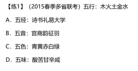 类比推理的五个关系,类比推理的常识积累