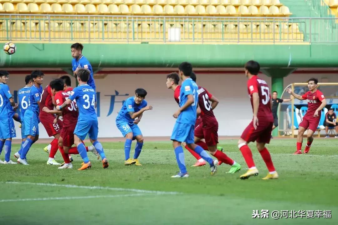 广州富力vs河北华夏幸福2比2,张利峰进球