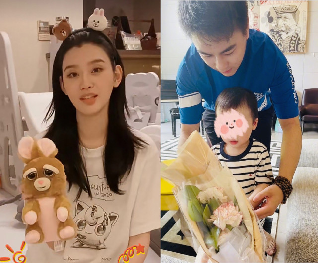 奚梦瑶怀了第二胎后气质大变,奚梦瑶带娃散步