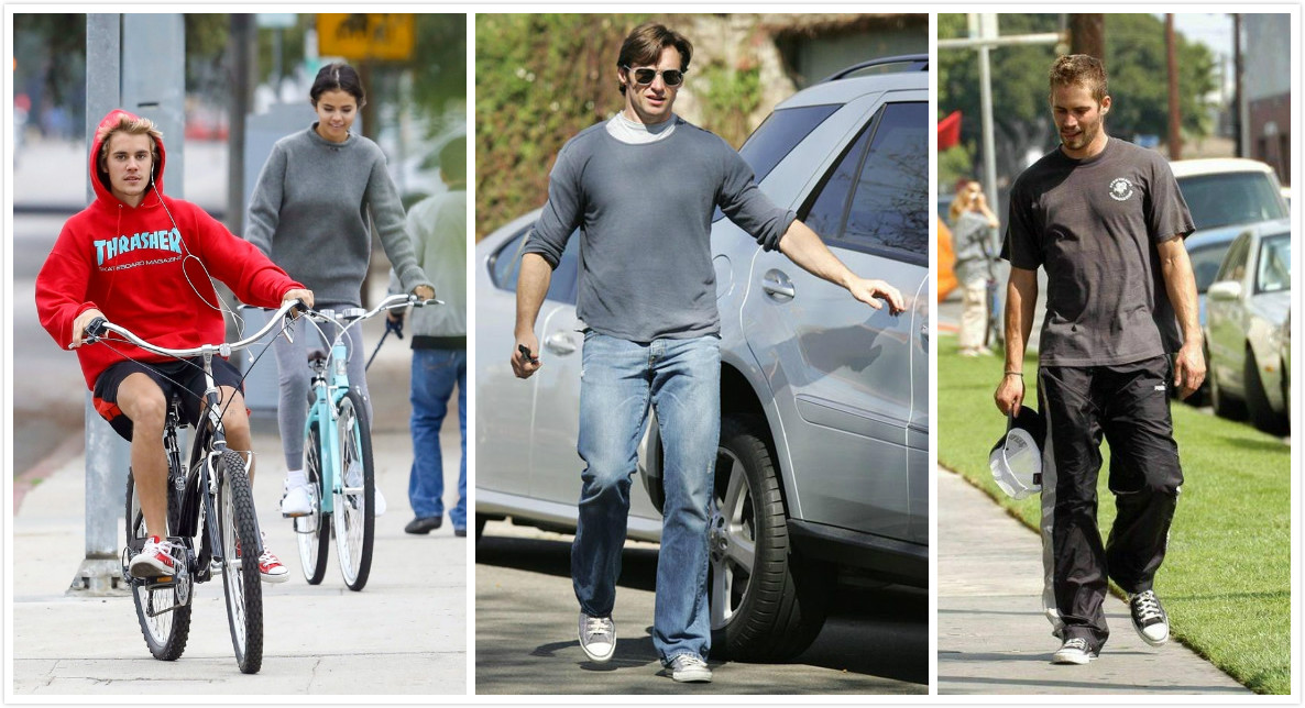 复古与潮流的帆布鞋,帆布鞋是体现休闲风的重点单品