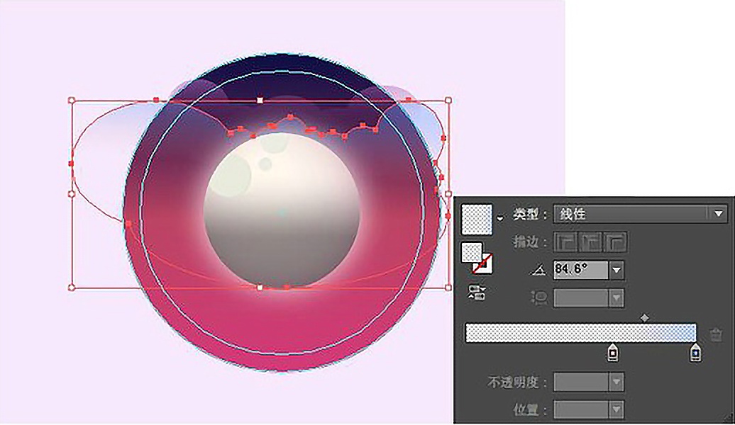ai绘制梦幻星球,ai教程制作几何图