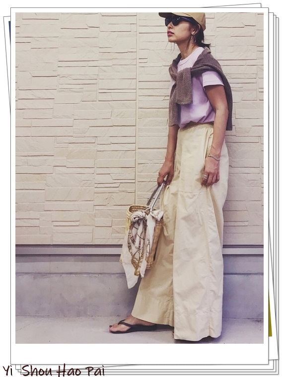 优衣库穿搭夏季女生阔腿裤,优衣库窄版阔腿纯棉女裤