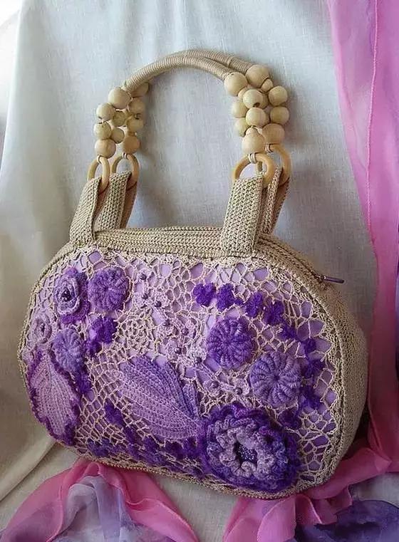 31款超美的爱尔兰钩花包，绝对让你爱不释手，独特的美！附教程