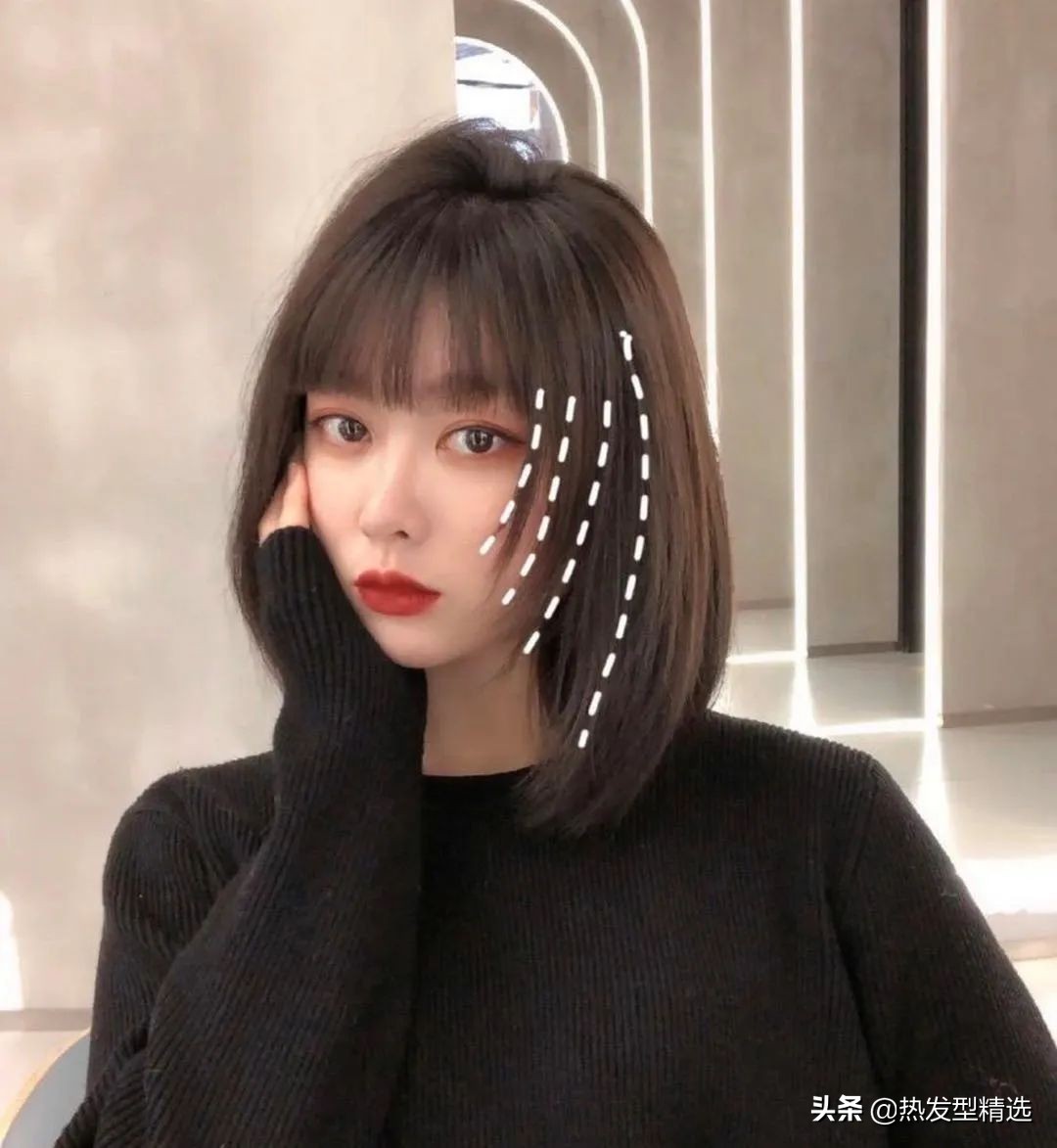 女士中发碎剪教程,潮流发剪