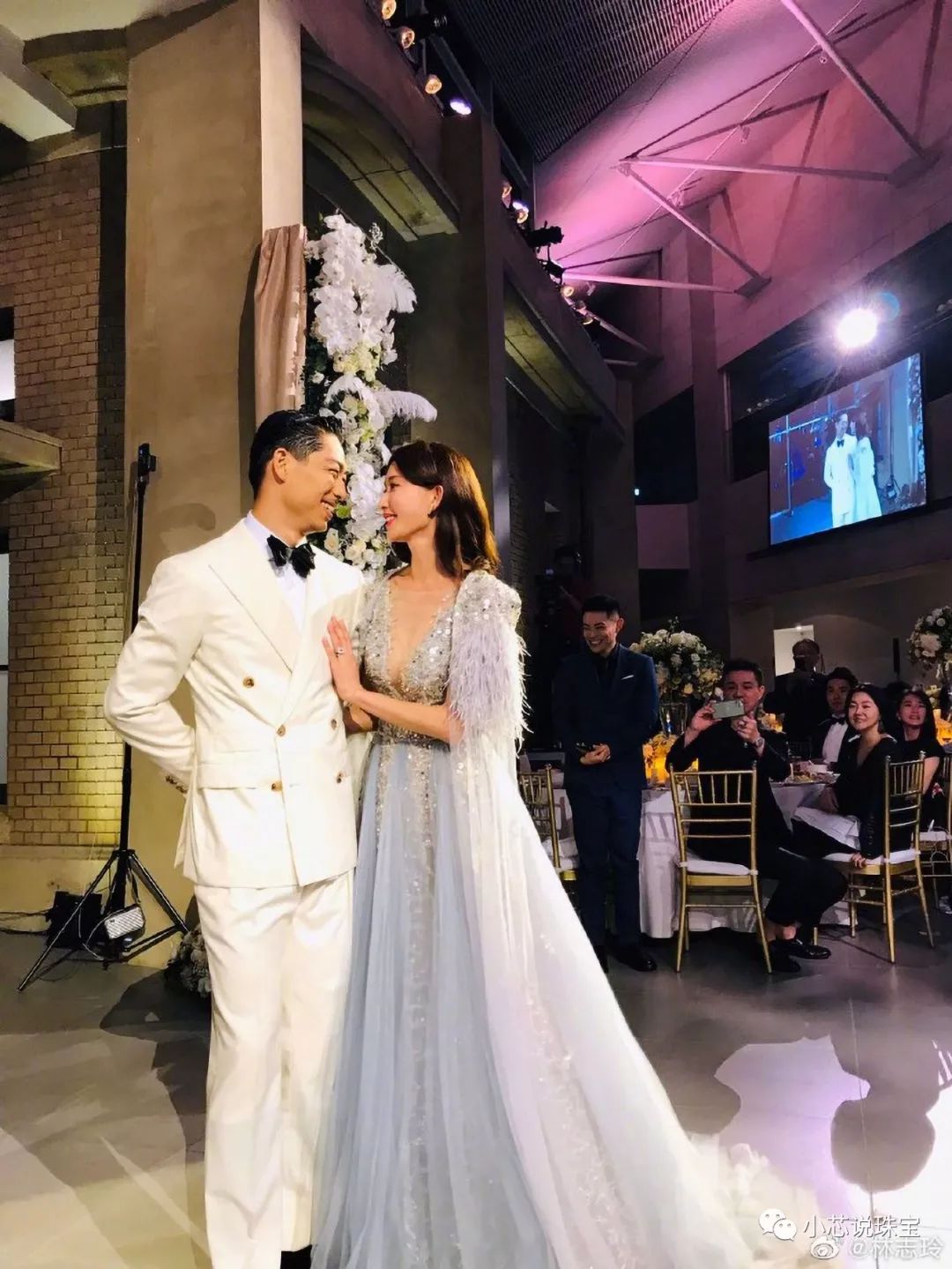 林志玲婚戒和定情戒样式曝光,45岁林志玲婚后首现红毯