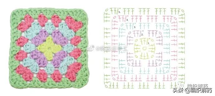 精美钩针蕾丝花片图解一定要收藏,长方形蕾丝钩针花片连接桌布图解