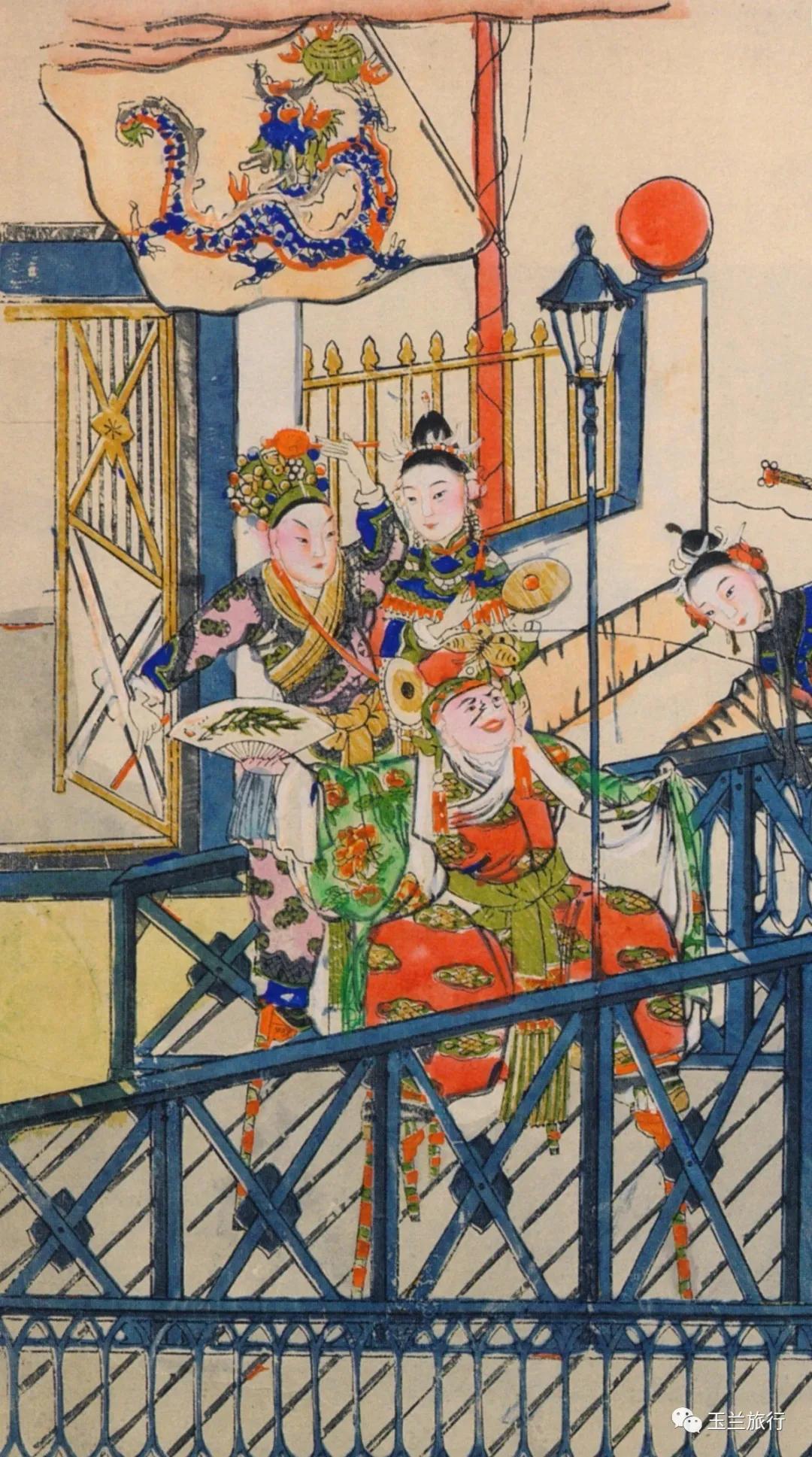 杨柳青木版年画传承及彩绘实践,100幅怀旧杨柳青年画欣赏