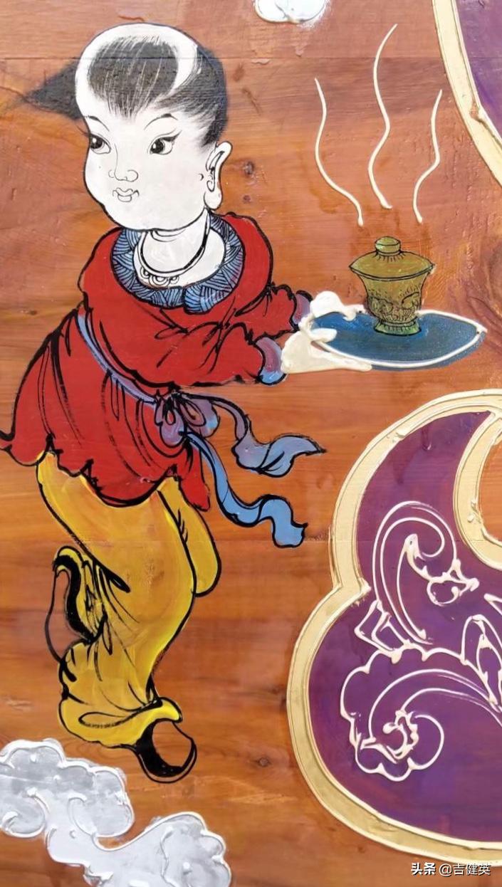 陇西丧葬画棺,甘肃陇西传统棺图片