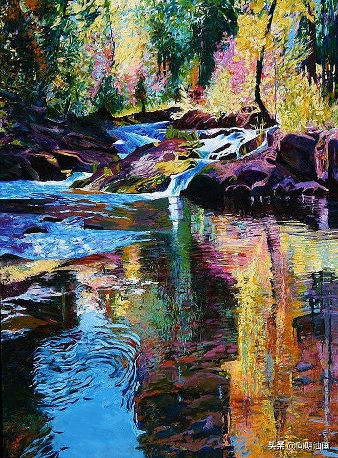 美国艺术家艾伦·迪特布兰特魔法森林的叶子沙沙作响