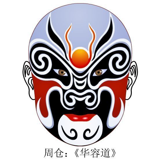 戏曲人物脸谱儿童画,自己创作的戏曲脸谱