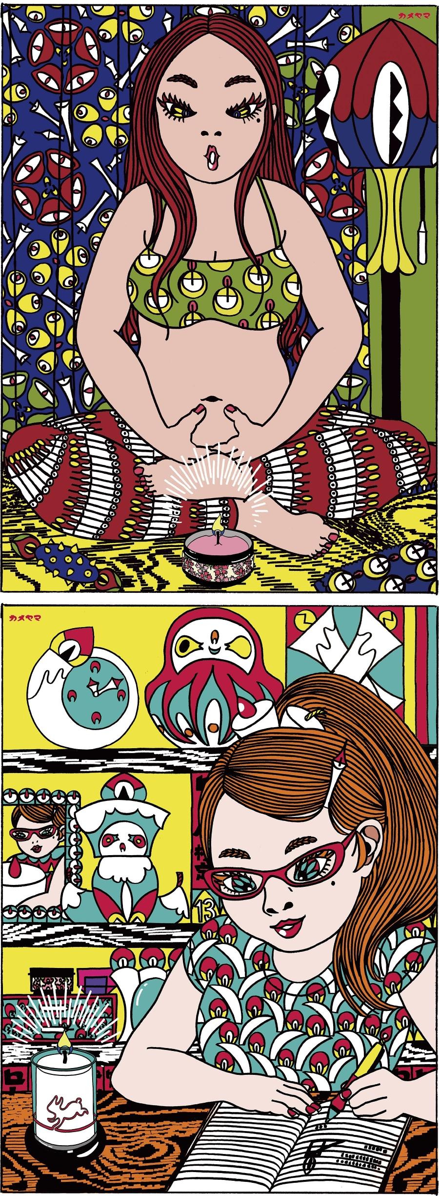 日本平面广告设计大赏,广告设计中的一些插画