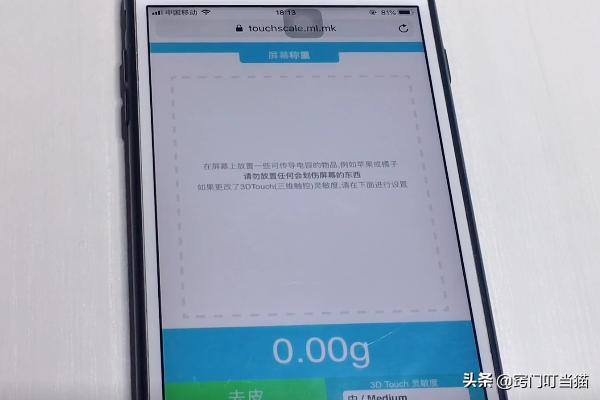 打开手机电子秤,手机可以当电子秤用的app