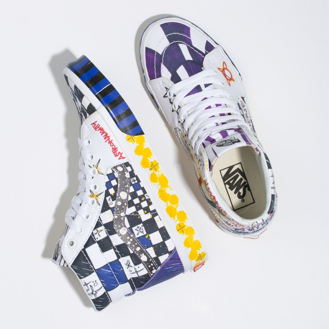 Vans为女性设计的“银河女神”新款在鞋面上添加了狂野的涂鸦