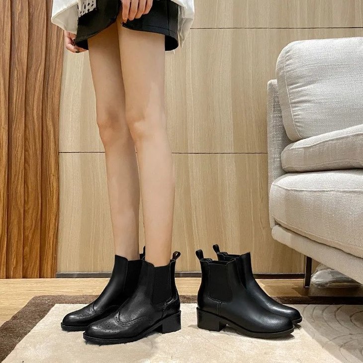 今冬最后一双鞋,选让你腿长1米8的切尔西,女人的优雅从它开始