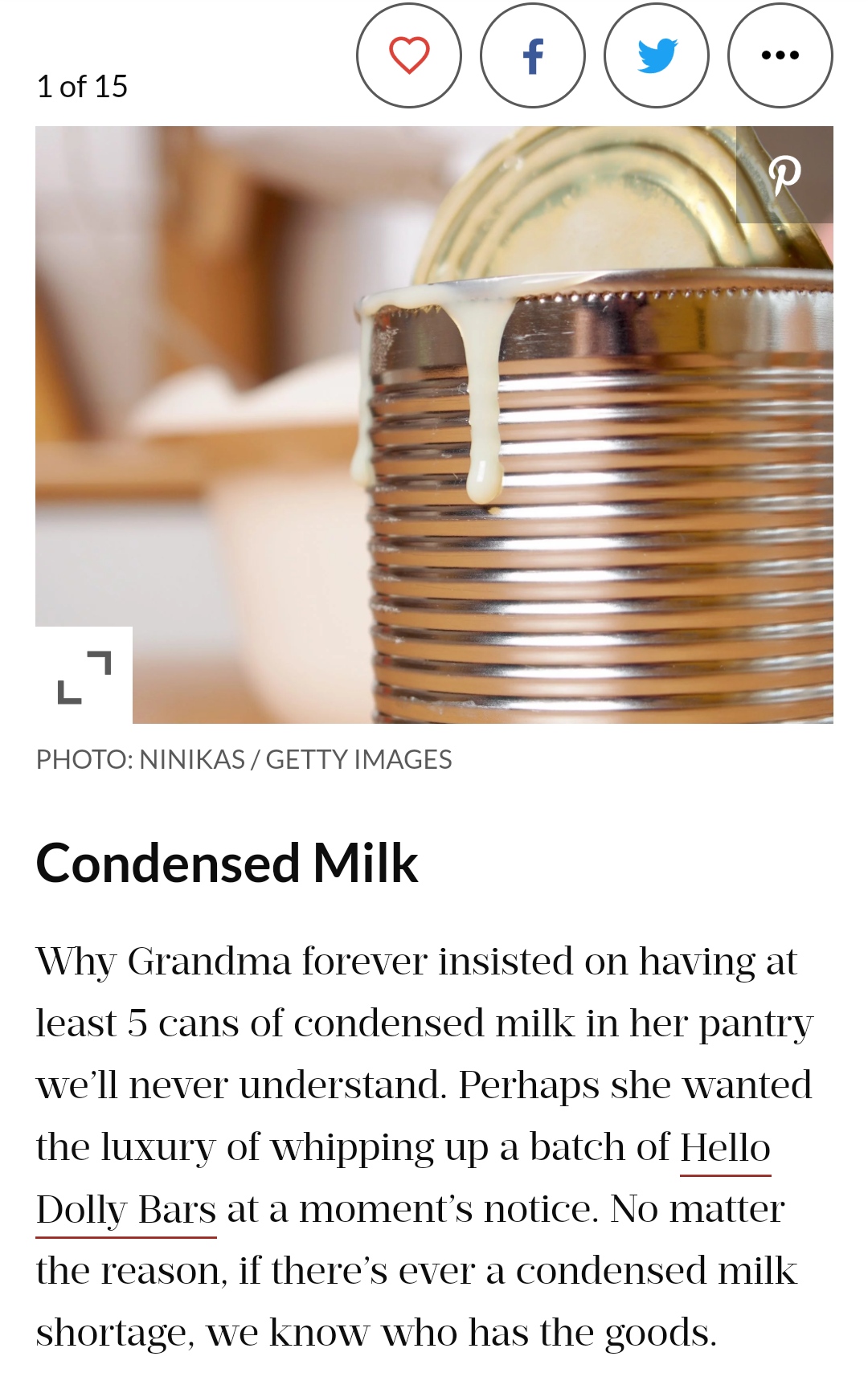 每个美国南方奶奶的厨房里都有15种原料